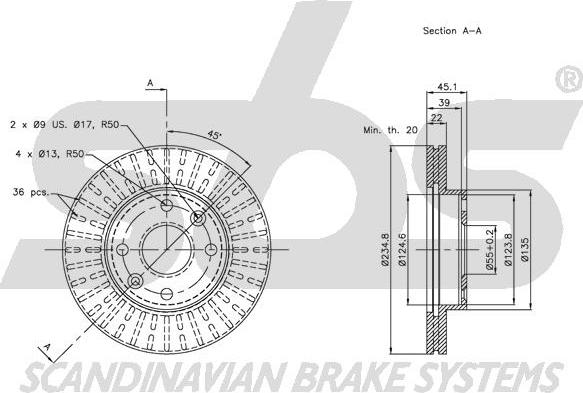 SBS 1815313510 - Kočioni disk www.molydon.hr