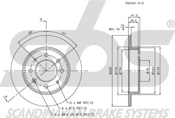 SBS 1815313513 - Kočioni disk www.molydon.hr