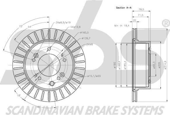 SBS 1815.203530 - Kočioni disk www.molydon.hr