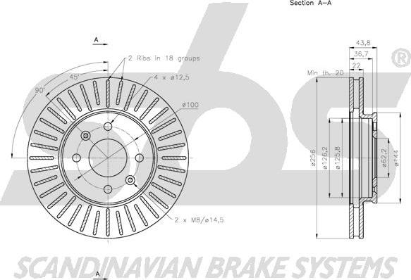 SBS 1815313537 - Kočioni disk www.molydon.hr