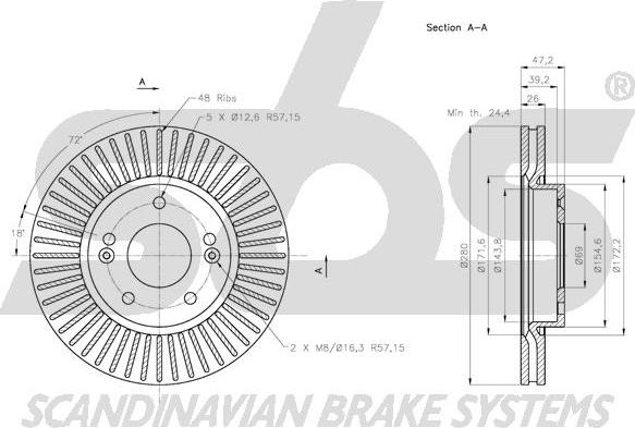 SBS 1815313526 - Kočioni disk www.molydon.hr