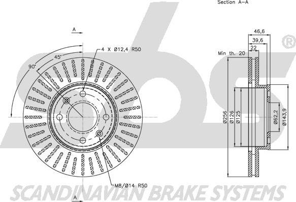 SBS 1815313523 - Kočioni disk www.molydon.hr