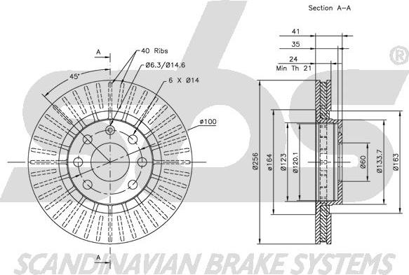 SBS 1815203613 - Kočioni disk www.molydon.hr