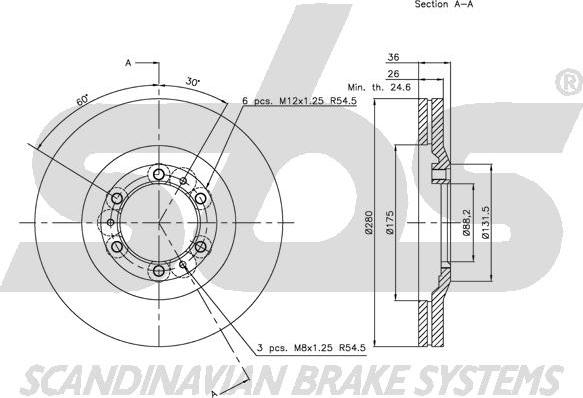 SBS 1815203628 - Kočioni disk www.molydon.hr