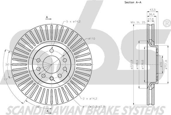 SBS 1815313673 - Kočioni disk www.molydon.hr