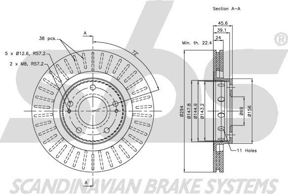 SBS 1815203043 - Kočioni disk www.molydon.hr