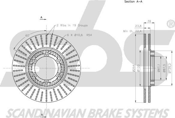 SBS 1815.203051 - Kočioni disk www.molydon.hr