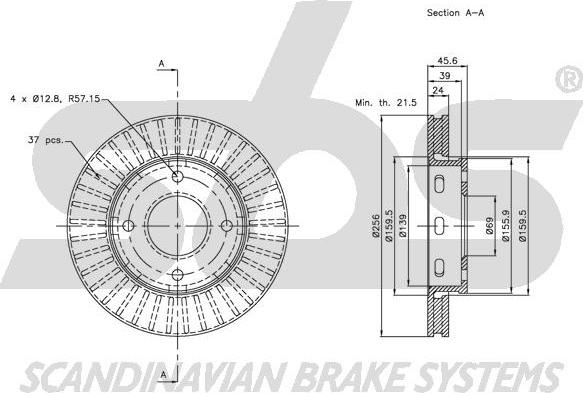 SBS 1815203035 - Kočioni disk www.molydon.hr