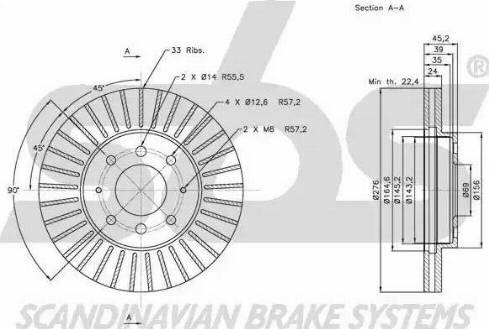 SBS 1815313032 - Kočioni disk www.molydon.hr