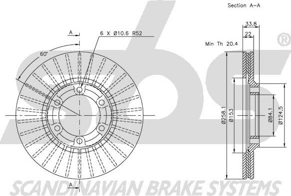 SBS 1815203026 - Kočioni disk www.molydon.hr