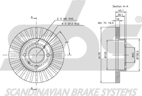 SBS 1815203021 - Kočioni disk www.molydon.hr