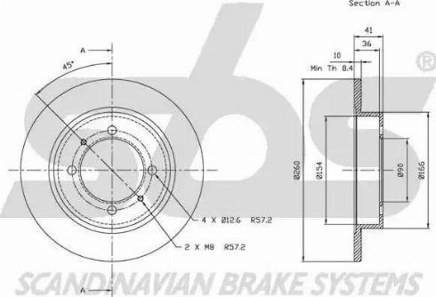 SBS 1815203027 - Kočioni disk www.molydon.hr