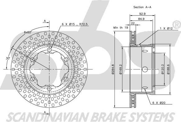 SBS 1815203344 - Kočioni disk www.molydon.hr