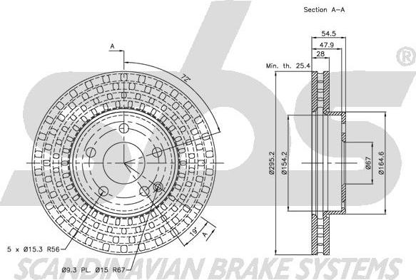 SBS 1815313359 - Kočioni disk www.molydon.hr