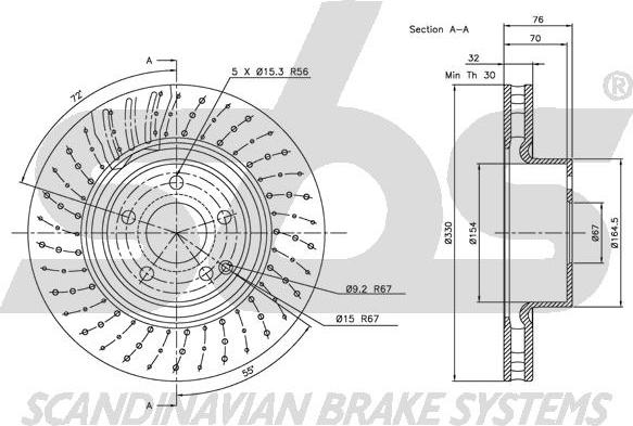 SBS 1815313351 - Kočioni disk www.molydon.hr