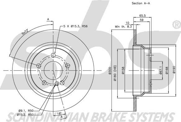 SBS 1815313362 - Kočioni disk www.molydon.hr