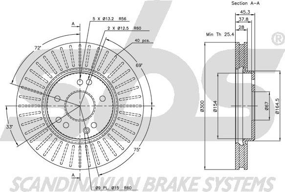 SBS 1815203319 - Kočioni disk www.molydon.hr