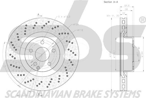 SBS 18153133108 - Kočioni disk www.molydon.hr