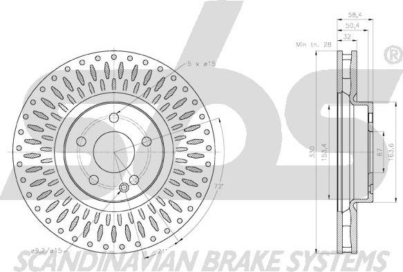 SBS 18152033129 - Kočioni disk www.molydon.hr