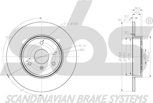 SBS 18152033128 - Kočioni disk www.molydon.hr