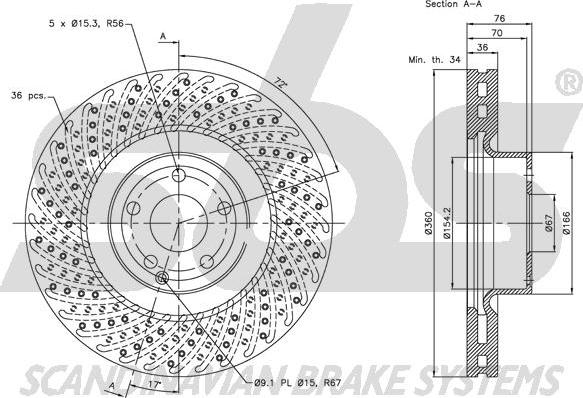 SBS 1815313383 - Kočioni disk www.molydon.hr