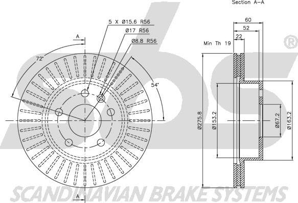 SBS 1815203335 - Kočioni disk www.molydon.hr