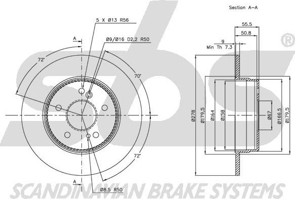 SBS 1815313326 - Kočioni disk www.molydon.hr