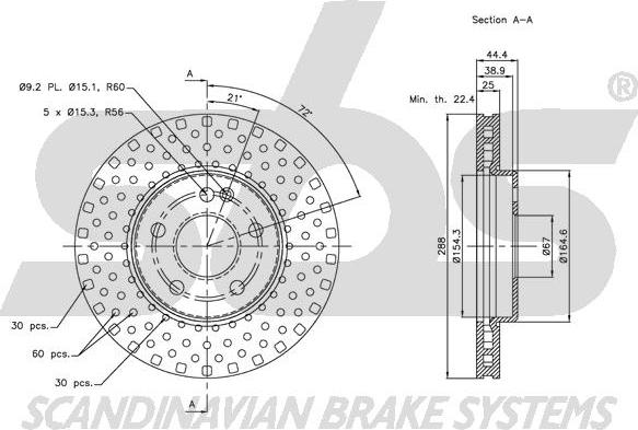 SBS 1815313373 - Kočioni disk www.molydon.hr