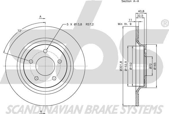 SBS 1815.203261 - Kočioni disk www.molydon.hr