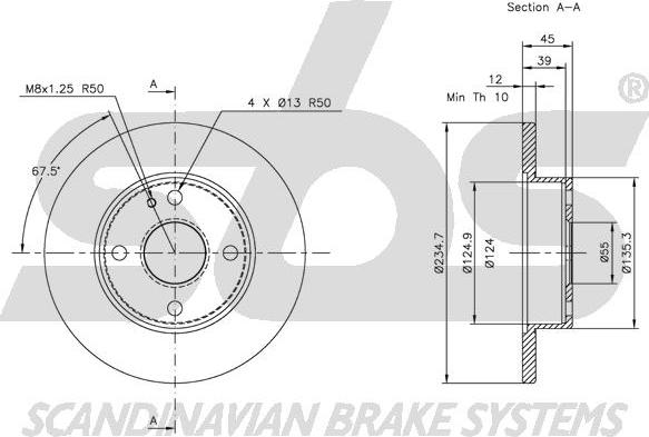 SBS 1815203225 - Kočioni disk www.molydon.hr