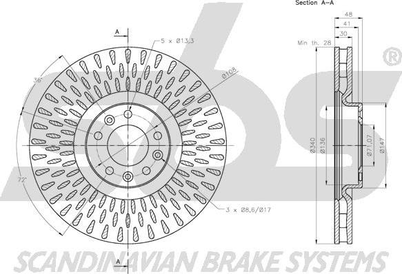 SBS 1815313745 - Kočioni disk www.molydon.hr