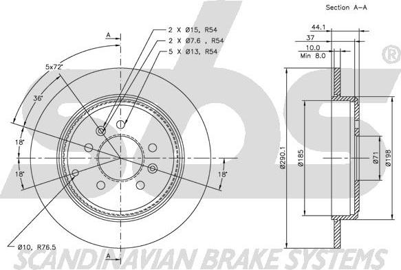 SBS 1815203717 - Kočioni disk www.molydon.hr