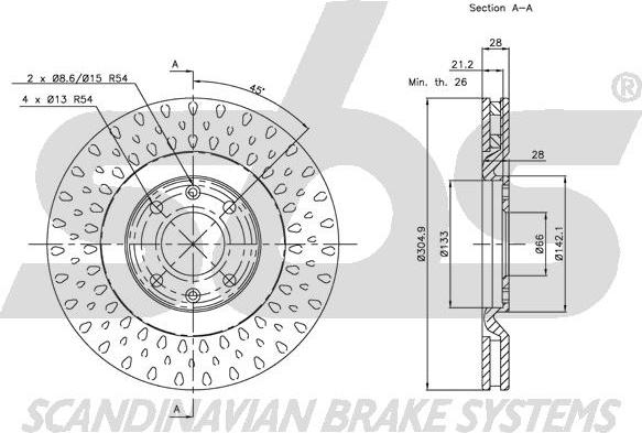 SBS 1815203726 - Kočioni disk www.molydon.hr