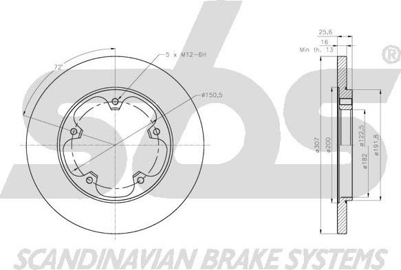 SBS 1815202595 - Kočioni disk www.molydon.hr