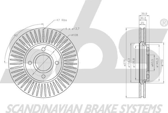 SBS 18152025103 - Kočioni disk www.molydon.hr