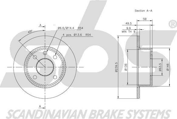 SBS 1815202513 - Kočioni disk www.molydon.hr