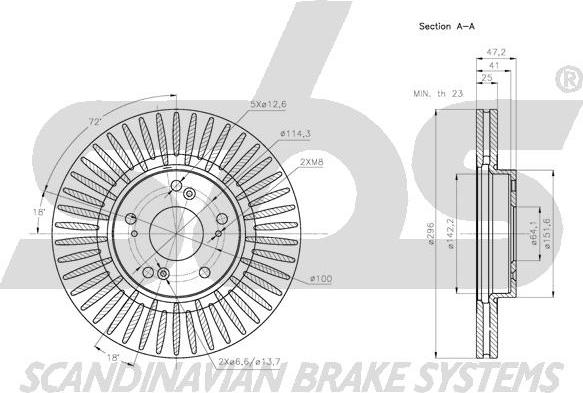 SBS 1815312649 - Kočioni disk www.molydon.hr