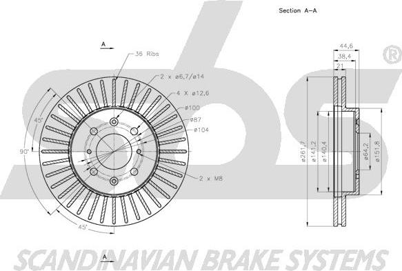 SBS 1815312656 - Kočioni disk www.molydon.hr