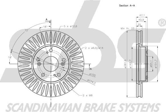 SBS 1815312666 - Kočioni disk www.molydon.hr