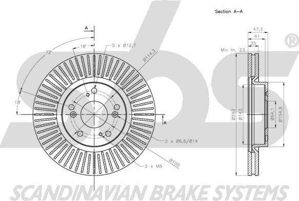 SBS 1815202662 - Kočioni disk www.molydon.hr