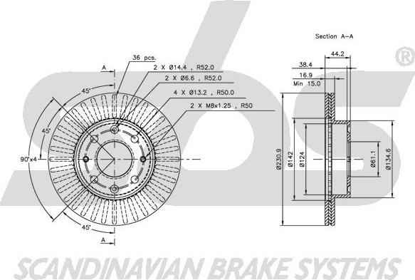 SBS 1815202605 - Kočioni disk www.molydon.hr