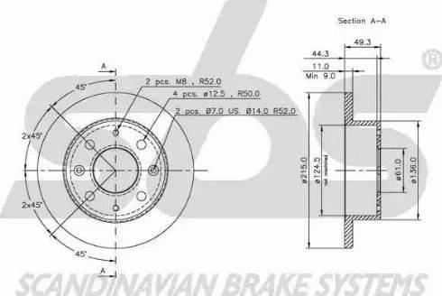 SBS 1815202603 - Kočioni disk www.molydon.hr