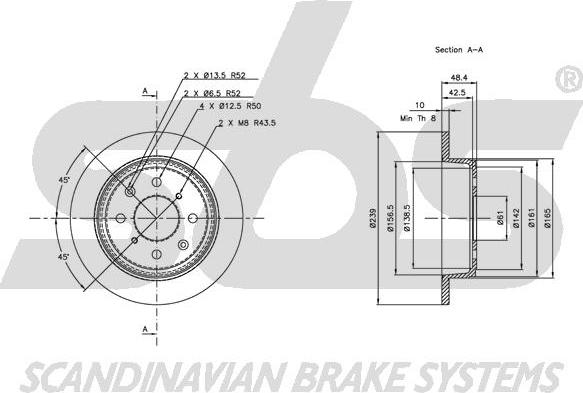 SBS 1815202613 - Kočioni disk www.molydon.hr