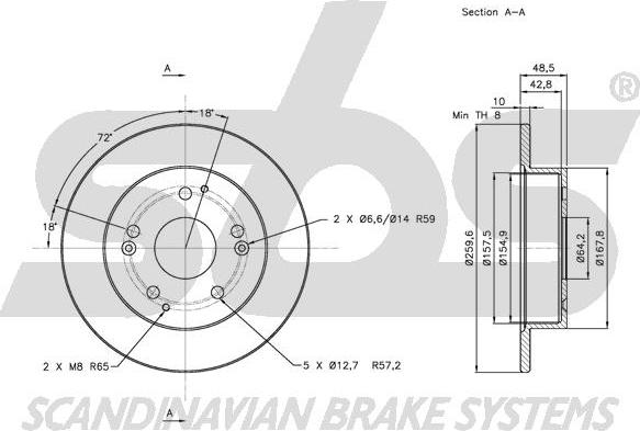 SBS 1815312634 - Kočioni disk www.molydon.hr