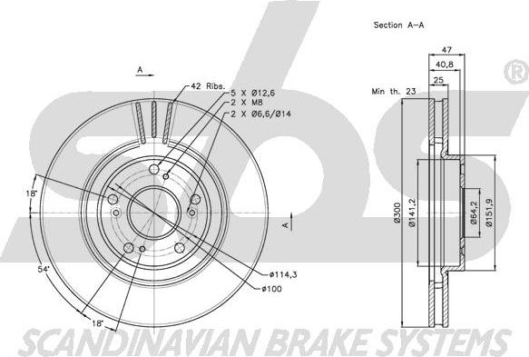 SBS 1815202635 - Kočioni disk www.molydon.hr