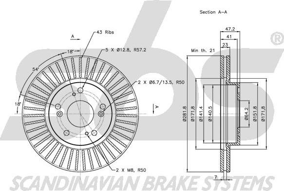 SBS 1815312636 - Kočioni disk www.molydon.hr