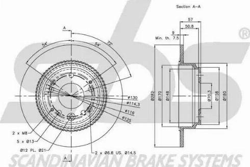 SBS 1815312631 - Kočioni disk www.molydon.hr