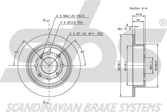 SBS 1815202621 - Kočioni disk www.molydon.hr