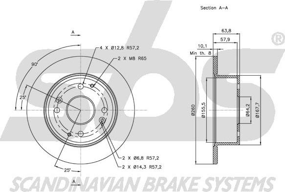 SBS 1815.202623 - Kočioni disk www.molydon.hr