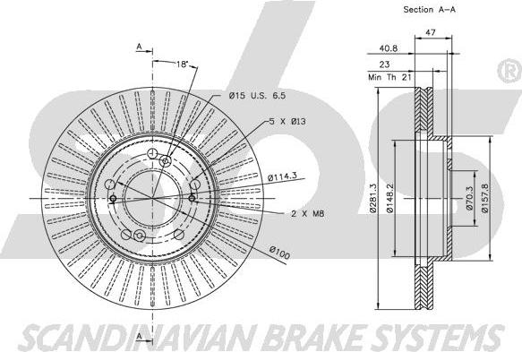 SBS 1815202622 - Kočioni disk www.molydon.hr